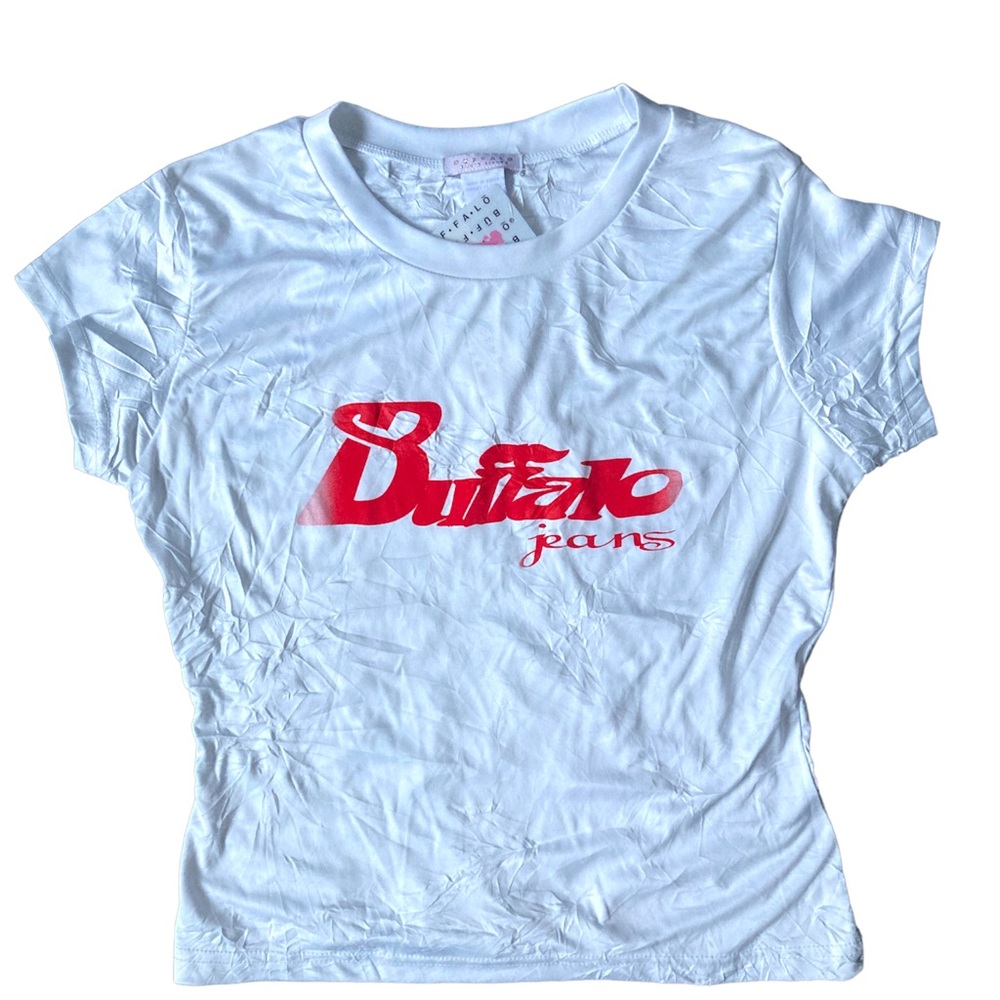 2for$38 Buffalo women’s crop T-shirt white size L